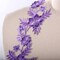 2 Pieces Purple Lilac Flower Patches Embroidered Iron-On Lily Appliques for Clothing & Crafts